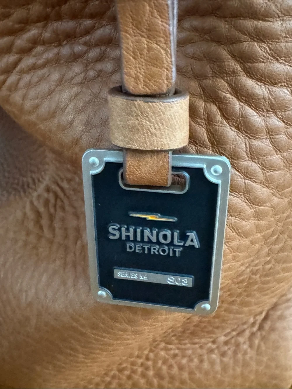 Shinola Detroit Runwell Leather Backpack - Tan Natural Grain